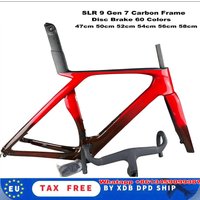 T1000 Gen 7 Carbon Road Bicycle Frame Disc Brake with Handlebar Cycling Bike Frame DPD 60 Colors