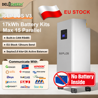 Stock UE Lifepo4 48V 280AH 340AH Kit Seplos 3.0 2A avec équilibreur actif CAN RS485, sans batterie, 16KWH, pack de batteries DIY pour la maison, exonéré de TVA