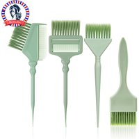 2/3/4Pcs Hair Dye Brush Set with Tail Comb Professional Salon Hair Coloring Tools for Home DIY Coloring Applicator Brushes Kit