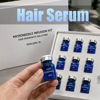 Kit de Soin pour la Repousse des Cheveux, Microneedling, Sérum Nourrissant en Profondeur, Hydratant et Apaisant pour le Cuir Chevelu, Renforce les Racines, Améliore la Santé du Cuir Chevelu