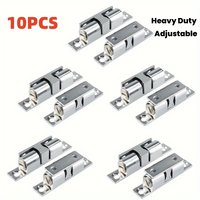 10Pcs Zinc Alloy Door Bead Locks Furniture Door Ball Latch Heavy-Duty Adjustable Positioning Buckles Spring Ball Catch Latches