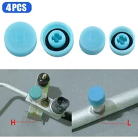 4/2pcs Cap High And Low Pressure AC A/C Cap System Valve Air Conditioning Service For 99% Of Cars With R134a Or R12.