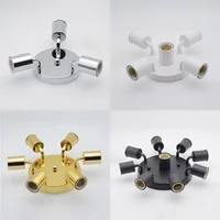 Vintage Ceiling Lights Iron Simple Gold /Silver/Balck 3/5/7 Head Passage Coffee Shop Ceiling Lamp Interior Lighting E27 90-260V