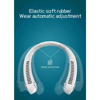 Neck-hanging fan, lazy person's bladeless fan, USB rechargeable, quiet, strong wind, portable, outdoor sports fan