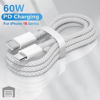 PD 60W USB-C to USB-C Fast Charging PD Cable For iPhone 16 15 Series Macbook Huawei Samsung Xiaomi Type C to Type C Cord Cable