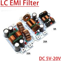 8A 20A 50A Car Audio Power Filter DC LC EMI High-Frequency Electromagnetic Interference Filter EMC purification noise Filtering