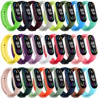 Official Silicone Strap For Xiaomi Mi Band 4 5 6 7 Bracelet Sport Watch Wristband Miband4 Miband7 Correa Mi Band 3 4 5 6 7 Band