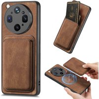 Magnetic Leather Case for Oppo Find X9 Ultra Cover for Oppo Find X9Ultra Fundas for Magsafe Wallet Card Slot Pocket Cover