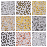 30/60/100pcs Multicolor Random Mix Alloy Metal Cute Charms For Jewelry Making Supplies Animal Plant Shell DIY Bracelets Pendant