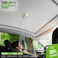 For 2017-2024 Model 3 y Sunshade Roof UV Protection Scroll Shade M3 Highland Car Sun Visor insulation Retractable Tesla Parts