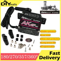 YIPINServo AK47 47KG HV Brushless Digital Servo Waterproof All-metal Case High Torque for 1/10 1/8 Model Car 180/270/357/360°