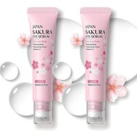 LAIKOU Sakura Firming Eye Cream With Roller Ball Quick Drying Hydrating Hyaluronic Acid Refreshing Eye Serum 15ml