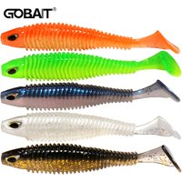Big Soft Lures 6.5cm 7.5cm 10.5cm T Tail Worm Grub Crank Carp Fishing Lure Set Tackle Popper Pesca Swimbait Gear Silicon Bait