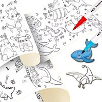 1PCS Student Graffiti Paper Wall Sticker Painting Scroll Diy Painted Canvas Student Art Drawing Notebook