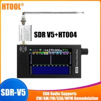 0.1-149MHz SDR V5 Radio Digital Demodulation Shortwave FM MW SSB CW HAM Radio Receiver Tranceiver DSP HT004 Signal Amplifier