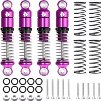 TCRC 4PCS Aluminum 27mm Shock Absorber Damper Set for Axial SCX30 1/30 RC Crawler Car Upgrades