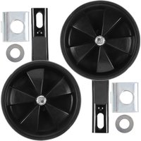 1Pair Heavy-Duty Steel Plastic Bike Training Wheels for Stabilizer Replacement Auxiliary Wheels for Childrens Bicycles