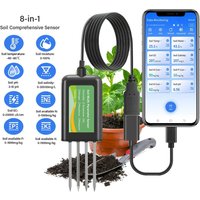 Soil Sensor 8 in 1 for Agriculture pH EC Moisture NPK Tester Android/HarmonyOS USB Smart Soil Meter for Precision Farming