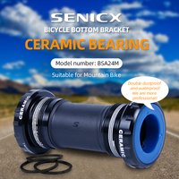SENICX Ceramic Bottom Bracket for Mtb Bike Compatible with 24mm Shimano / SRAM GXP Mountain Bicycle Central Shaft BSA 68/73mm