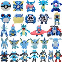 Kawaii Pokemon Plush Toy Lucario Vaporeon Oddish Wooper Metagross Dragonair Mega Swampert Aurorus Riolu Stuffed Peluche Dolls