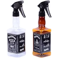 500ml Hairdressing Spray Bottle Retro Whiskey Oil Head Watering Can Water Sprayer Professional Salon Barber Hair Tool 3 Colors