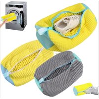 1pc Durable Laundry Wash Bags for Shoes, Zipper Closure & Mesh Fabric Protects Sneakers, Prevents Snags in Washer