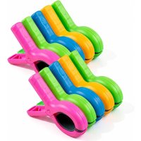 Beach Towel Clip 10 Pack Heavy Duty Rainbow Pin For Pool Cruise Chair Laundry Fix Household Outdoor Travel Essential Accessory