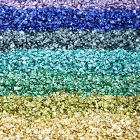 20g/lot Multi-color Mixing Nail Art Crushed Glass Nail Stones Broken Glass Stone for DIY Epoxy Resin Filler Necklace Pendant