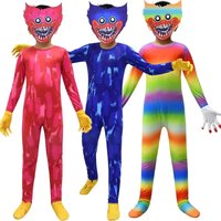 New 2026 Huggying Wuggy Halloween Costumes for Kids Boys Anime Cosplay Bodysuit Girls Funny Party Clothing Children Jumps Cosziy