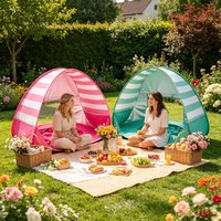 Beach Tent UPF 50+ PopUp Sun Shade Portable Kids UV Protection Outdoor Cabana Mini Pool Foldable Vacation Travel Picnic Shelter