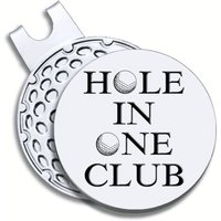 Hole in One Club Golf Ball Marker with Magnotic Hat Clip Funny Golf Gift for Men Woman golf hat clip