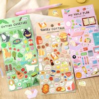 1 pc Pocket Life Diary Series Kawaii Cartoon Die Cut Sticker DIY Scrapbook Decor Journal Supplies Aesthetic Stationery