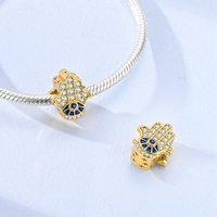 925 Sterling Silver Charms Bead CZ Zircon Pink Color Dangle Fit Original Bracelet DIY Women Jewelry