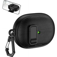 For Huawei Free Buds Pro 5 Free Clip2 PU Leather Case with With Secure Lock Leather Bracket Cover Shockproof Protective Sleeve