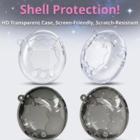 Clear Protective Case For Tamagotchi Paradise HD Transparent/Glitter Shell Cover, Shockproof Scratch-Resistant Protector