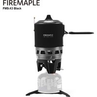 Fire Maple Cooking System Camping Outdoor Gas Burners Solo Backpacking Windproof Gas Stove 2200W 0.8L with Piezo Ignition FMS-X3