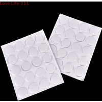 New 100PCS 1" Round 3D Crystal Clear Epoxy Adhesive Circles Dome Sticker Bottle Cap