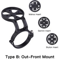 Custom Bicycle Stem Phone Holder Handlebar Mount Anti-Vibration Adapter for Bike Motorcycle Scooter GPS Bracket Universal