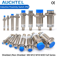 AUCHTEL Inductive Proximity Switch Series M8 M12 M18 M30 Aviation Induction Metal Three Wire Sensor Connector