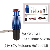 Volcano Hotend Kit 24V 60W For Voron 2.4 Prusa Ender 3 CR10 MK3S 3D Printer E3D Volcano Hot End Ceramic Heating Core Print Head
