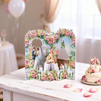 Romantic Wedding-Themed Pop-Up Card๏ผ Suitable for Birthdays, Anniversaries, and Other Occasions