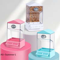 Große Kapazität Haustier Papagei Automatische Feeder Vogel Käfig Lebensmittel Box Schale Trennung Anti-spritzen Integrierte Splash Feeder Pet Liefert