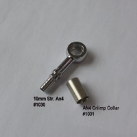 AN4 Chrome 10mm Banjo Fitting