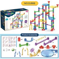 Children's Maze Building Block Set Marble Running Transparent Puzzle Educational Parent-Child Assembly Game Toy