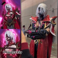 YiNuo*/aBc01Game Genshin Impact Rerir Rächer of Solnari Cosplay Costume Character Armor Gloves Accessories Fullset Halloween
