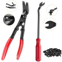 Car Bumper Retainer Clips Nail Puller Fastener Jaw Screwdriver Trim Removal Kit Plastic Rivets Modification Installation Tools
