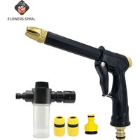 NEW High Pressure Water Gun Car Washing Garden Watering Hose Nozzle Sprinkler Foam Jug Water Faucet Joint Quick Connector