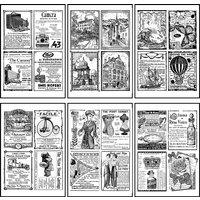 15*20 Modern Era Clothing Clear Silicone Stamps Retro Architectural Items Transparent Rubber Stamps for Card Making Scrapbooking