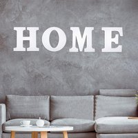 Rustic Wood Home Sign Hanging Farmhouse Wall Decor Personalized Wood Letters for Living Room Kitchen Entryway Art Decor