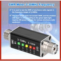 5 LED SWR Meter 3-30MHz Frequency Shortwave Standing Waves Indicator for Television Broadcasting